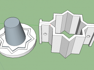 mold fot pot star eight point 3D Принт Модель