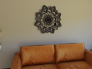 mandala wallart Modelo de impresión 3D