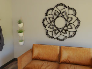 arte de mandala 2 Modelo de Impressão 3D