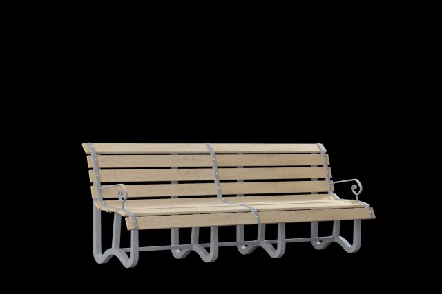 bench 3D 模型 .c4d .max .obj .3ds .fbx .stl .blend 
