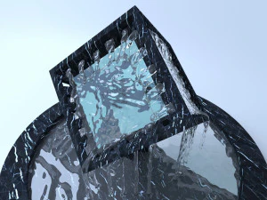 kubieke fontein 3D Model