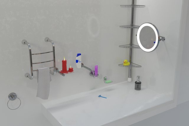bathroom collection 3D 模型 .c4d .max .obj .3ds .fbx .stl .blend 