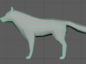 wolf lowpoly 3D Model