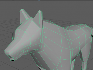 wolf lowpoly 3D Model