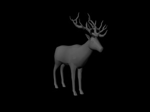 deer lowpoly 3D 모델
