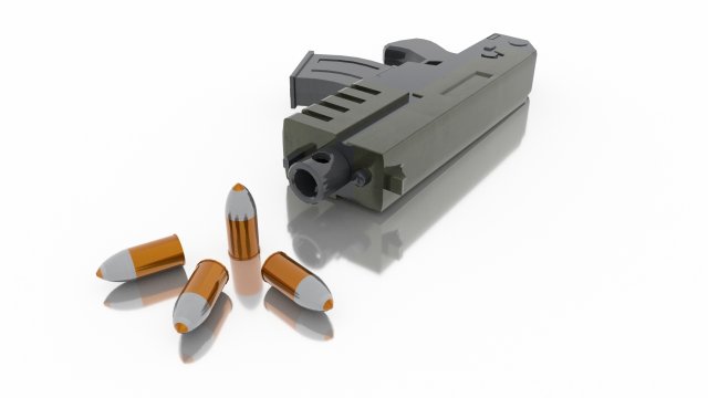 lowpoly bolter40k 3D Model .c4d .max .obj .3ds .fbx .stl .blend 