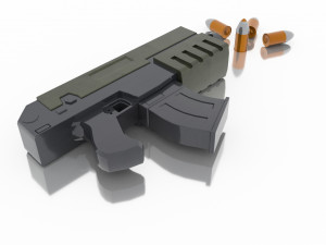 lowpoly bolter40k 3D Model