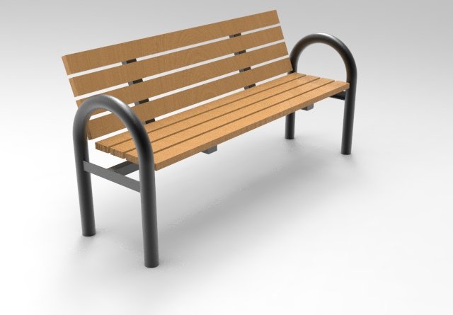 park bank Modelo 3D .c4d .max .obj .3ds .fbx .stl .blend 