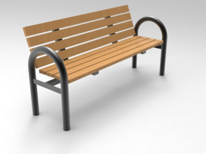 park bank 3D Model