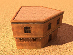 arabian house low-poly model 3D Model