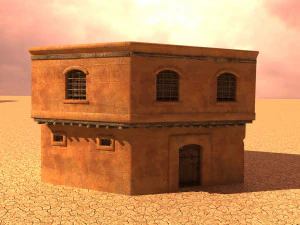 arabian house low-poly model 3D Model