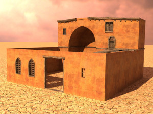arabian house low-poly model Model 3D