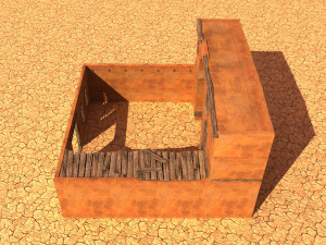 arabian house low-poly model Model 3D
