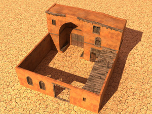 arabian house low-poly model Model 3D