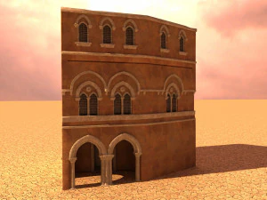 arabian house low-poly model 3D Model