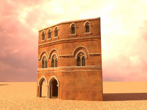 arabian house low-poly model 3D Model