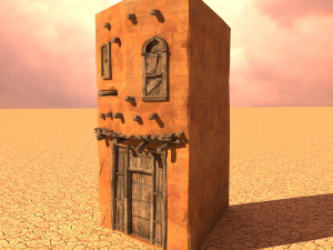 arabian house low-poly model Model 3D