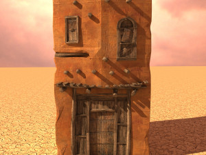 arabian house low-poly model Model 3D