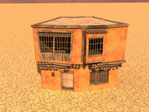 arabian house low-poly model Modèle 3D
