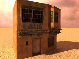 arabian house low-poly model Modèle 3D