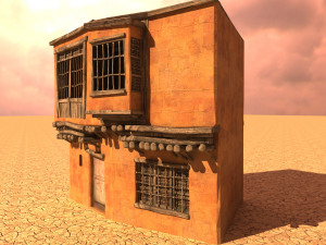 arabian house low-poly model Modèle 3D
