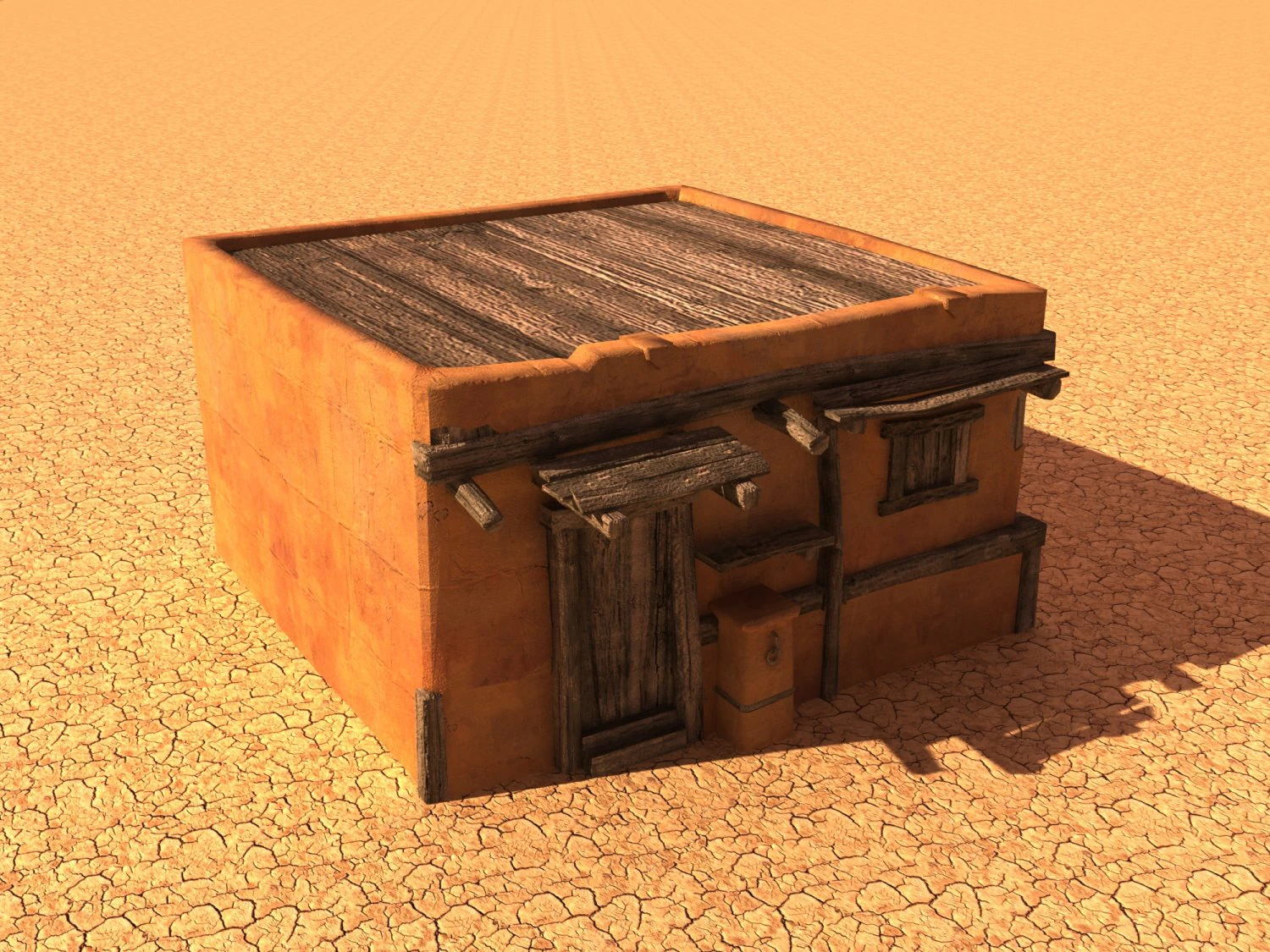 arabian house low-poly model 3D Model .c4d .max .obj .3ds .fbx .stl .blend