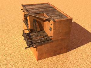 arabian house low-poly model 3D-Modell