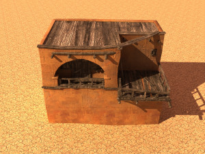 arabian house low-poly model 3D-Modell