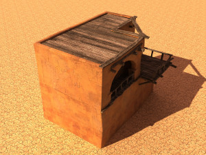 arabian house low-poly model 3D-Modell