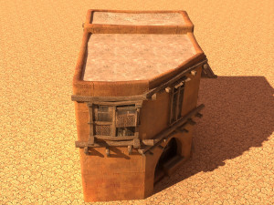 arabian house low-poly model Modelo 3D