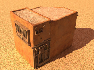 arabian house low-poly model Modelo 3D