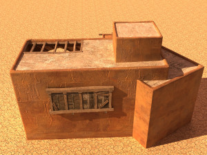 arabian house low-poly model Model 3D