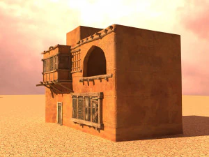 arabian house low-poly model 3D Model