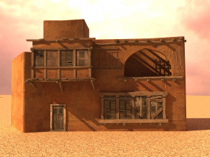 arabian house low-poly model Model 3D