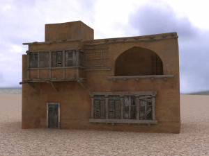 arabian house low-poly model Model 3D