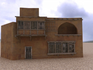 arabian house low-poly model Model 3D