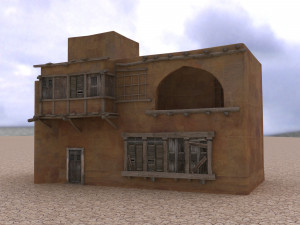 arabian house low-poly model Model 3D