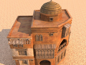 arabian house low-poly model 3D मॉडल