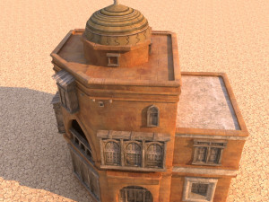 arabian house low-poly model 3D मॉडल