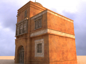 arabian house low-poly model 3D मॉडल