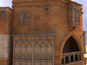 arabian house low-poly model 3D मॉडल