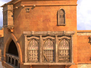 arabian house low-poly model 3D Model