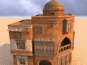 arabian house low-poly model 3D Model