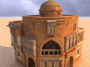 arabian house low-poly model 3D मॉडल
