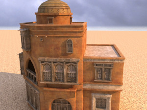 arabian house low-poly model 3D मॉडल