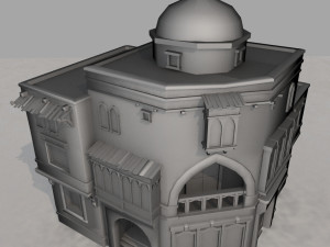 arabian house low-poly model 3D मॉडल