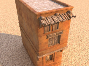 arabian house low-poly model Modelo 3D