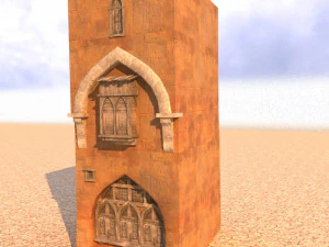 Arabisches Haus Low-Poly-Modell 3D Modell