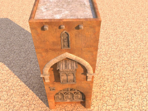 arabian house low-poly model 3D मॉडल