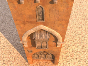 arabian house low-poly model 3D मॉडल